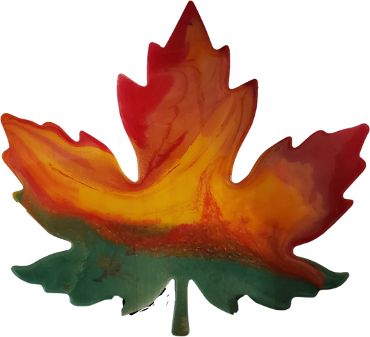 Fall leave painting